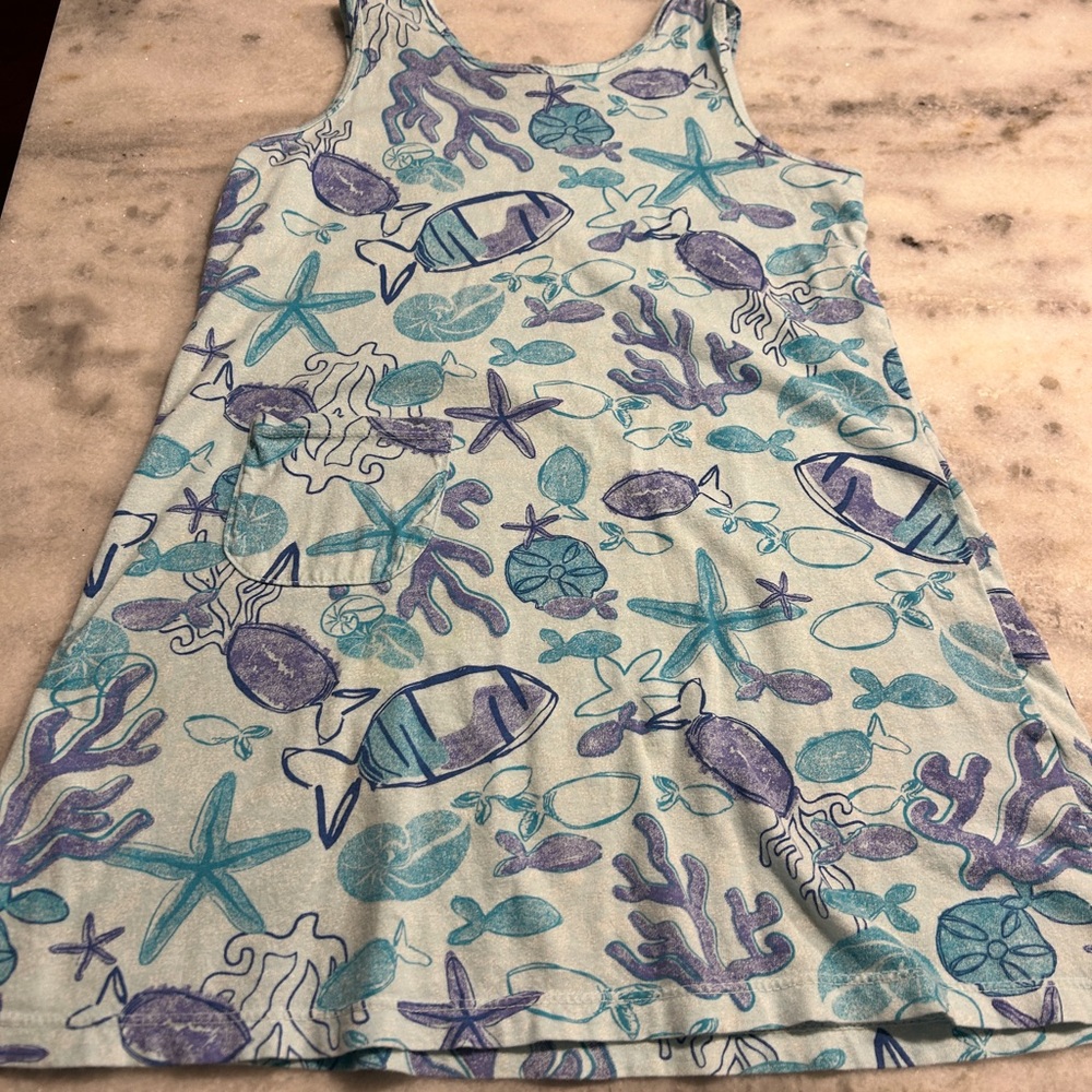 Fresh Produce Light Blue Sea Life Top